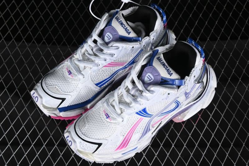 Balenciaga Runner Kith Four Color Retro Casual Sneakers - W3RMU9554