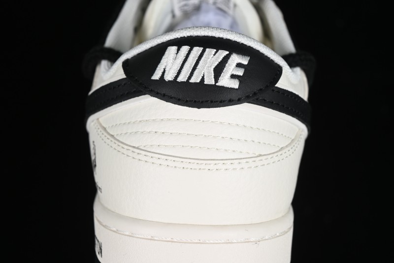 Nike SB Dunk Low LV Collaboration - Lamborghini Strap White Black Hook Anniversary High-End Custom Low-Top Casual Sneakers - SJ2068-261