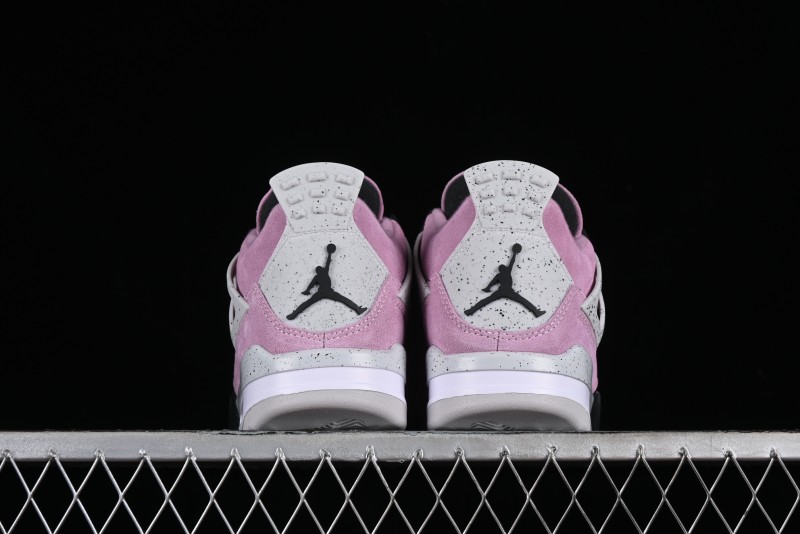 Nike Air Jordan 4 Retro Sneakers in Orchid Pink with Cement Grey Accents - AQ9129-501