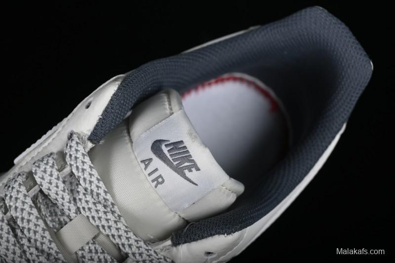 Nike Air Force 1 '07 Low LV Collaboration - Beige Grey Double Swoosh Low-Top Casual Sneakers - XZ6188-006