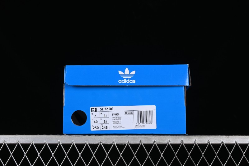 Adidas Originals SL 72 RS Retro Running Shoes with Nylon Upper and Rubber Outsole - FV4430