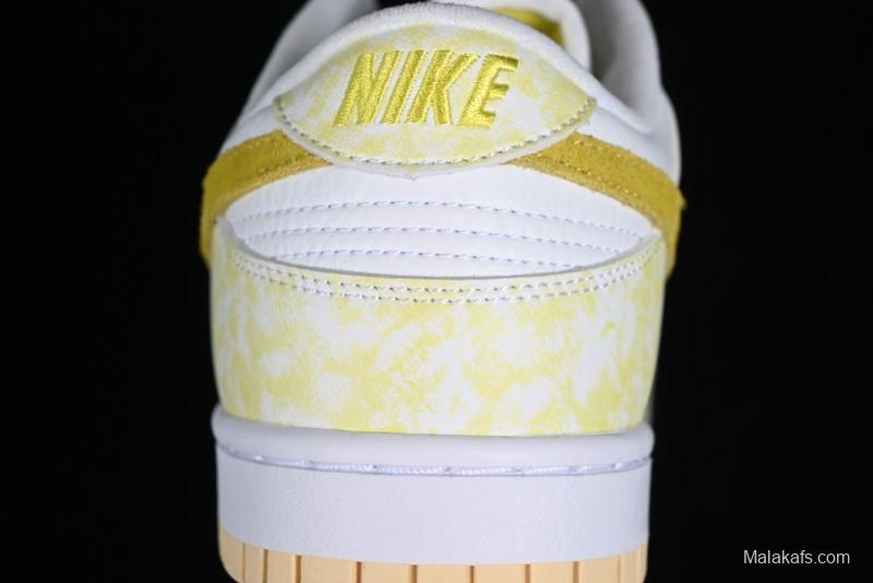 Nike SB Dunk Low Premium Yellow White SB Shattered Backboard Fashion Casual Skate Shoes - DM9467-700