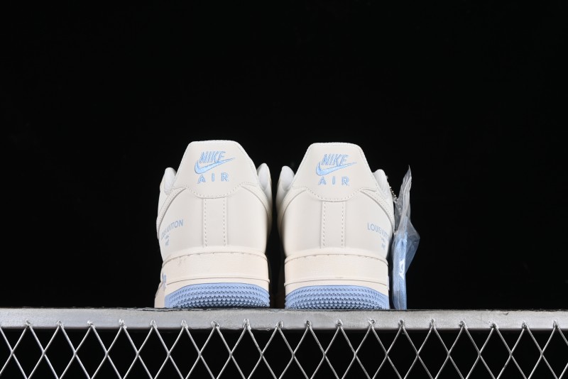 Nike Air Force 1 '07 Low LV Collaboration - Off White Ice Blue Casual Sneakers BB9599-203