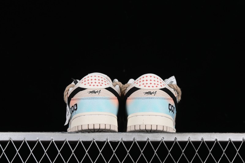 Nike Dunk Low Sky City Dopamine Gradient Sashiko Stitch Hemp Rope SB Low-top Casual Sneakers - DV0834-100