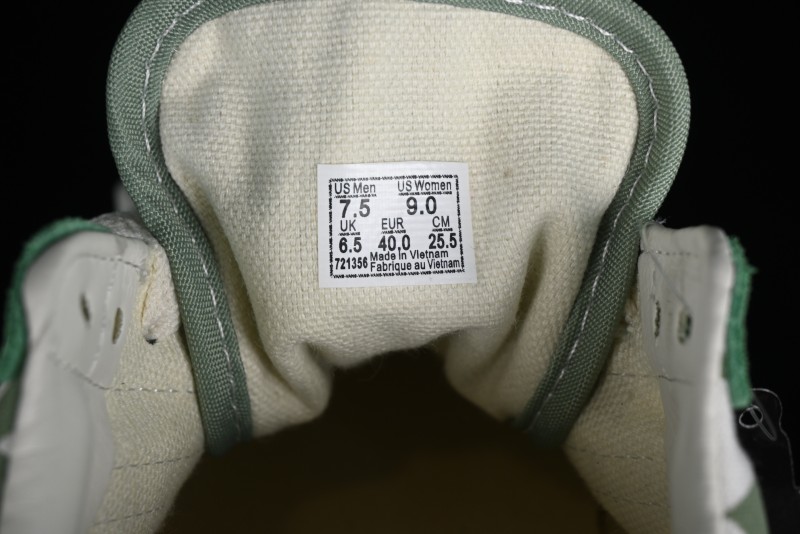 Vans Old Skool Reissue 136 Checkerboard Green Retro Canvas Shoes - VN000MT6V0N