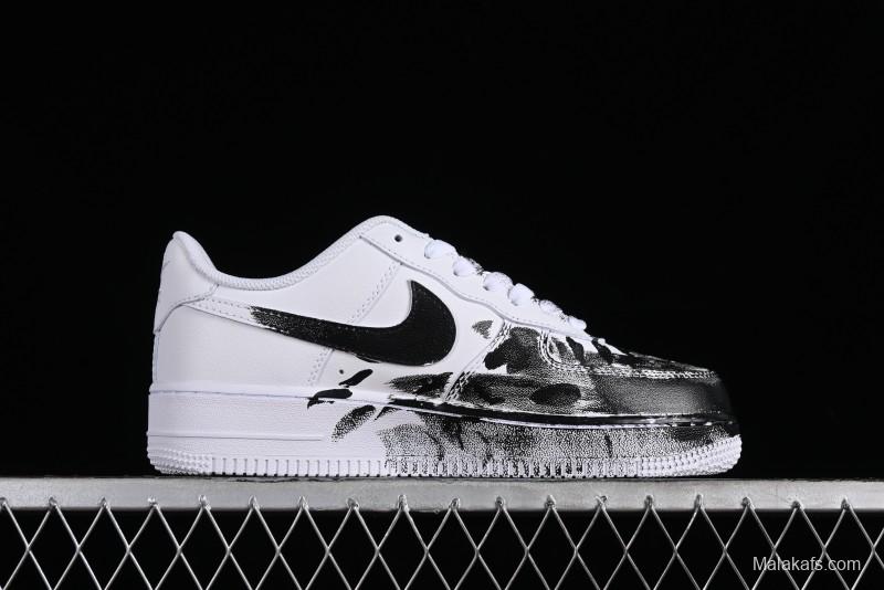 Nike Air Force 1 '07 Low Custom Hand-Painted 2D Industrial Scene Casual Sneakers - 315122-311