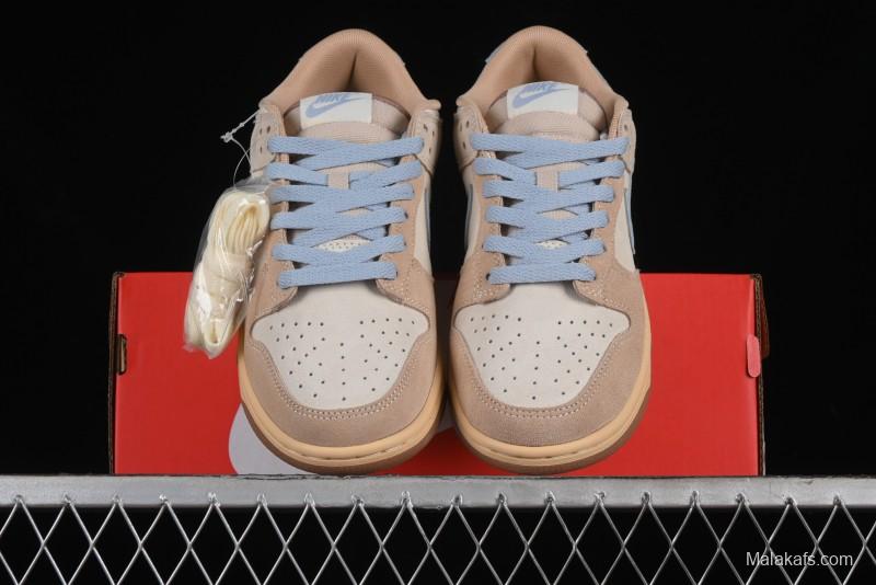 Nike Dunk Low SB Sanddrift Blue Vintage Suede and Light Blue Accent Casual Skate Shoes - HF0106-100