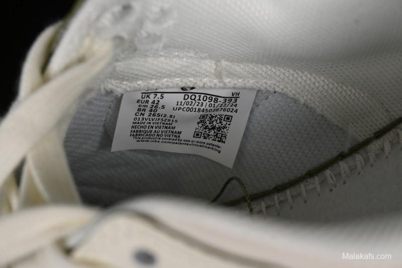 Nike SB Dunk Low Supreme Collaboration - Off White Dark Green Check Anniversary High-End Custom Low-Top Casual Skate Shoes - DQ1098-393