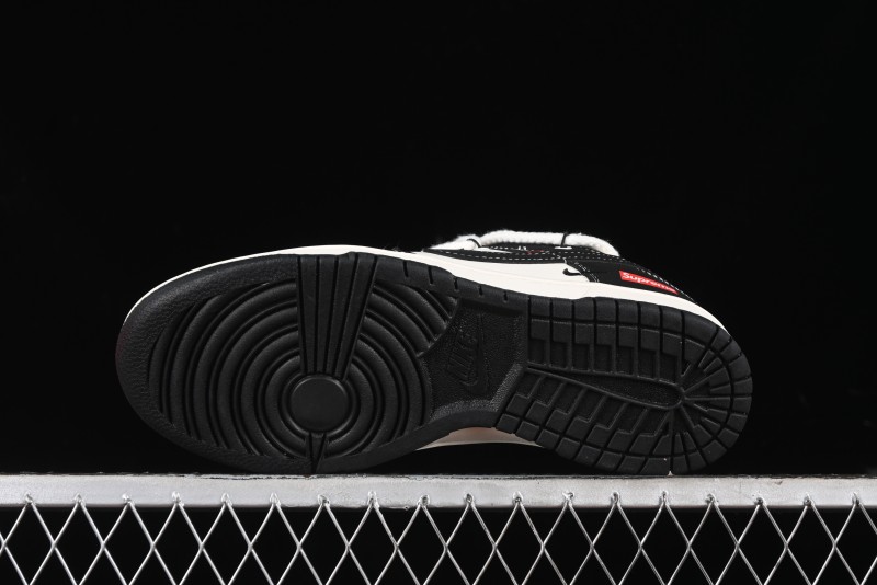 Nike SB Dunk Low SUP Collaboration - Strap Black Hook Anniversary High-End Custom Low-Top Casual Skate Shoes - SJ2068-288