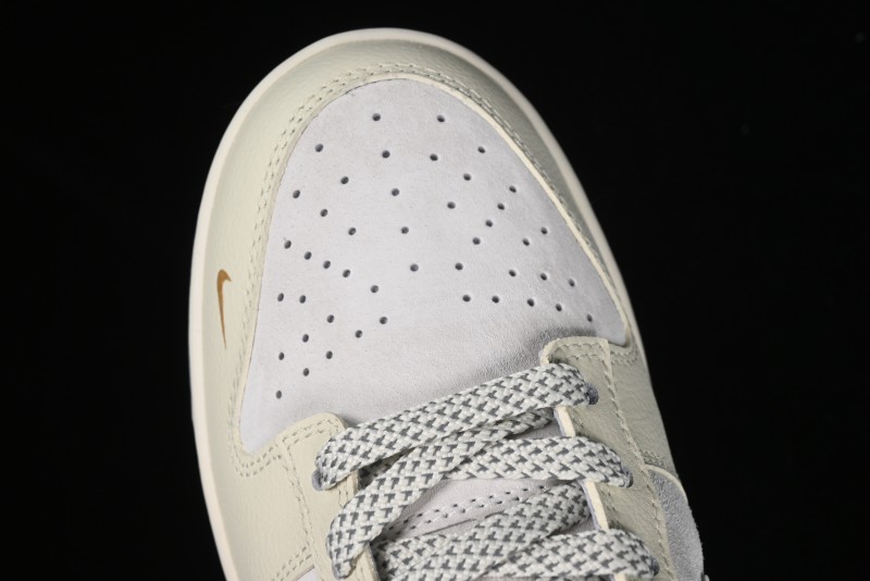 Nike SB Dunk Low Gucci Collaboration - Beige with Yellow Swoosh Anniversary High-End Custom Low-Top Casual Sneakers - DQ1098-390