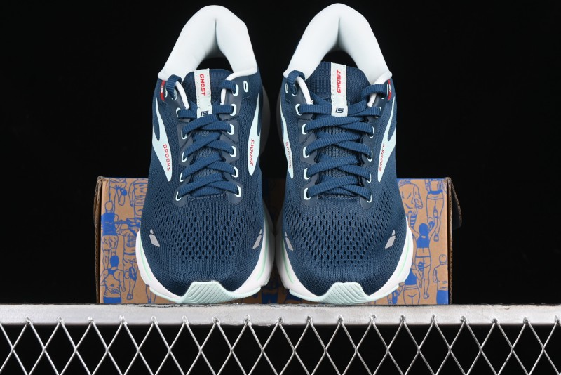 Brooks Ghost 15 Running Shoes with DNA LOFT V2 Cushioning and Breathable Air Mesh - 1203801B497