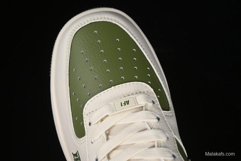 Nike Air Force 1 '07 Low Burberry Collaboration - Off White Mint Green Low Top Casual Sneakers - BB8588-221