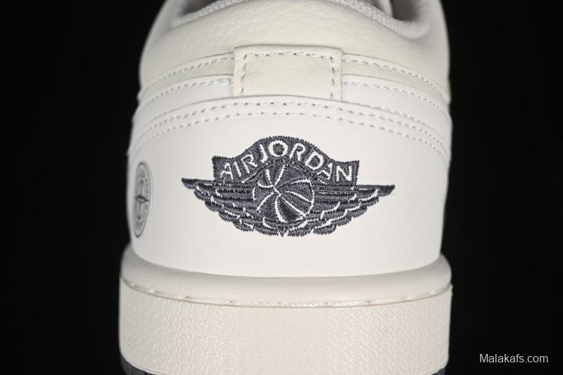 Nike Air Jordan 1 Low Retro Basketball Shoes Stone Island Collaboration - DC2024-025
