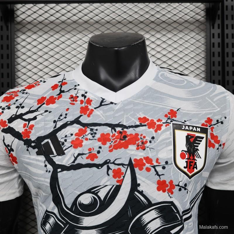 Player Version 2025 Japan White with Samurai & Cherry Blossom Jersey