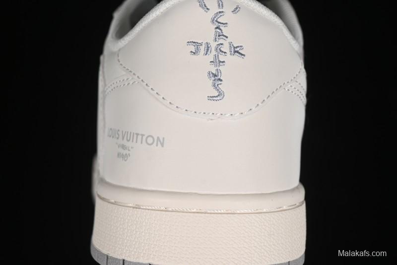 Nike Travis Scott x Fragment Design x Air Jordan 1 Low OG SP AJ1 LV Collaboration - XZ1268-002