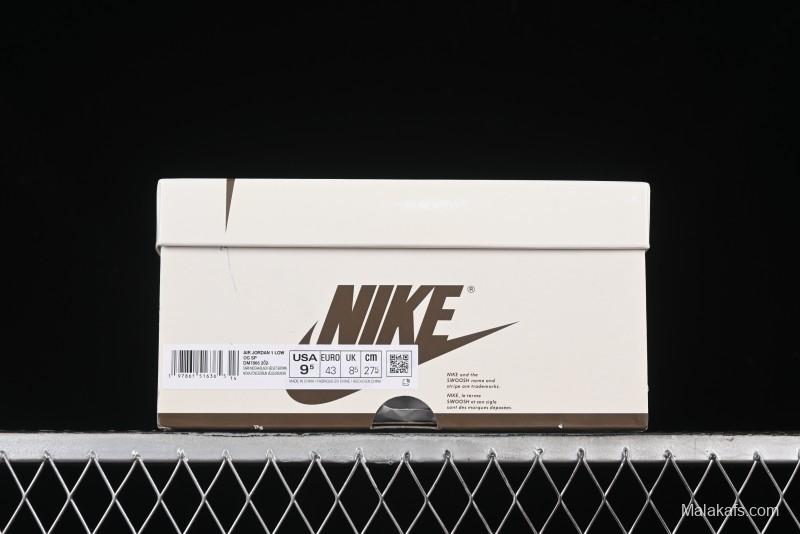 Nike Travis Scott x Air Jordan 1 Low OG AJ1 Collaboration Reverse Swoosh Sneakers - DM7866-202