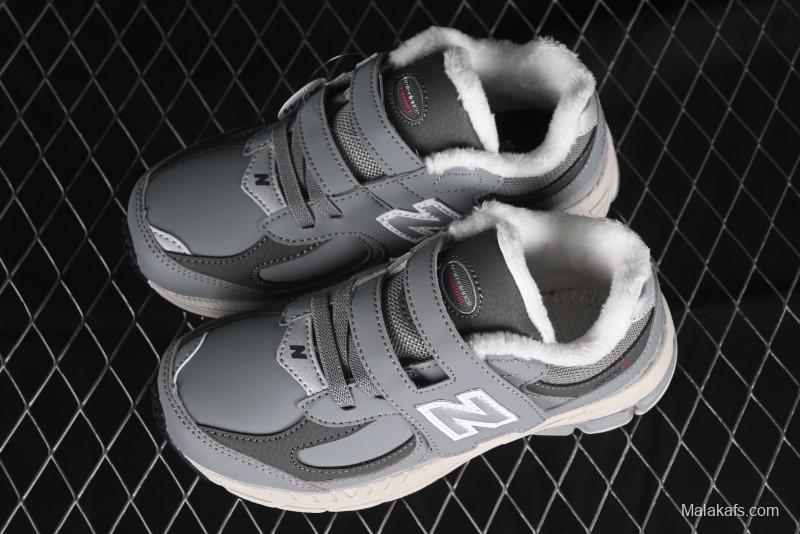New Balance 2002R Series Kids' Hook & Loop Warm Lined Shoes - PV2002RG