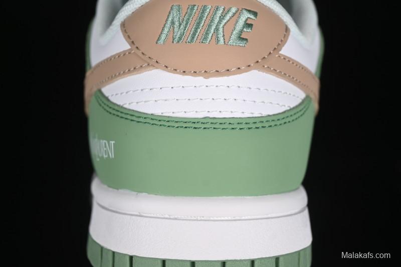 Nike SB Dunk Low YSL Series - White Green Brown Swoosh Anniversary High-End Custom Low-Top Casual Sneakers - GF2409-169