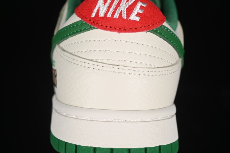 Nike SB Dunk Low Gucci Collaboration - Custom Patchwork Green Swoosh Anniversary Edition Low-Top Casual Skate Shoes - KK1688-053