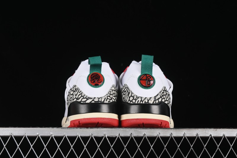 Nike Jordan Spizike Low AJ Retro Sneakers with Elephant Print and Multi-Element Design - 315371-125