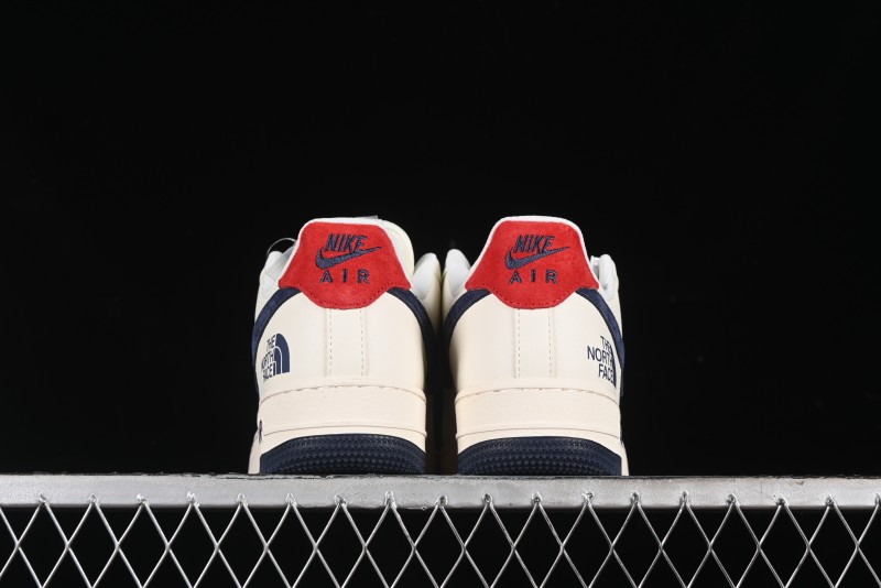 Nike Air Force 1 '07 Low The North Face Collaboration - White Blue Red Casual Sneakers - XZ6188-016