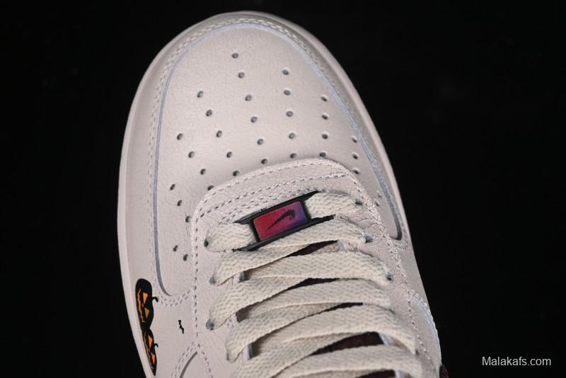 Nike Air Force 1'07 Low "Pumpkin Head" Halloween Themed Casual Sneakers - XL2321-888