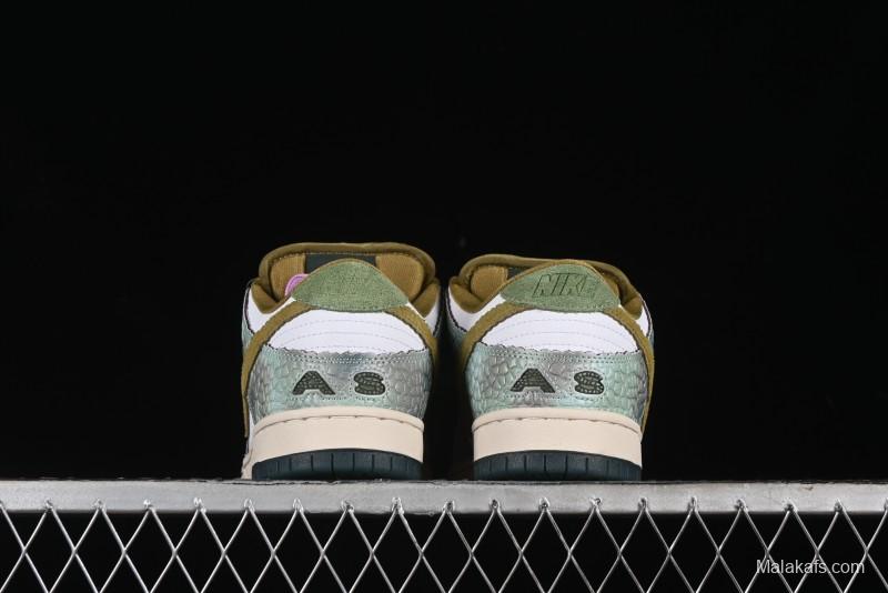 Nike Alexis Sablone x SB Dunk Low Reptile SB Low Top Casual Skate Shoes - HJ3386-300