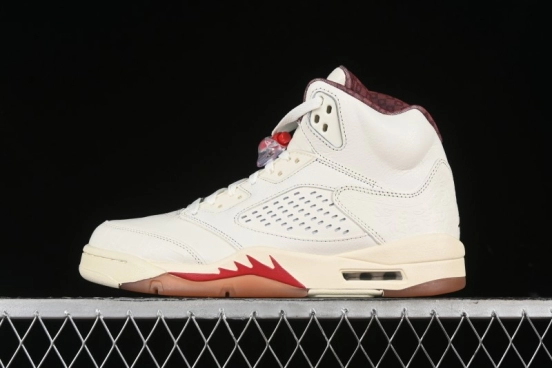 Nike Air Jordan 5 Retro "El Grito" Basketball Shoes with Mexican Flag Color Scheme - HF8833-100