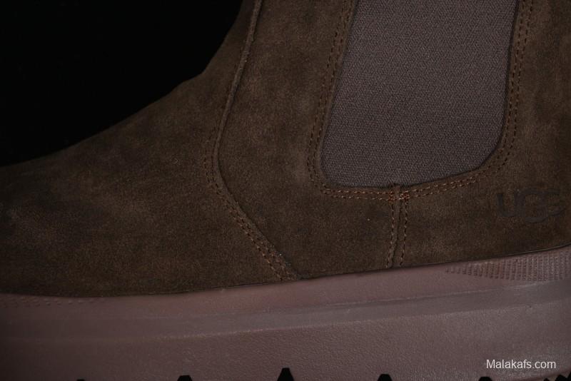 UGG Burleigh Chelsea Winter Boots for Men with Lightweight Anti-Slip Sole and Genuine Wool Leather - 1152050