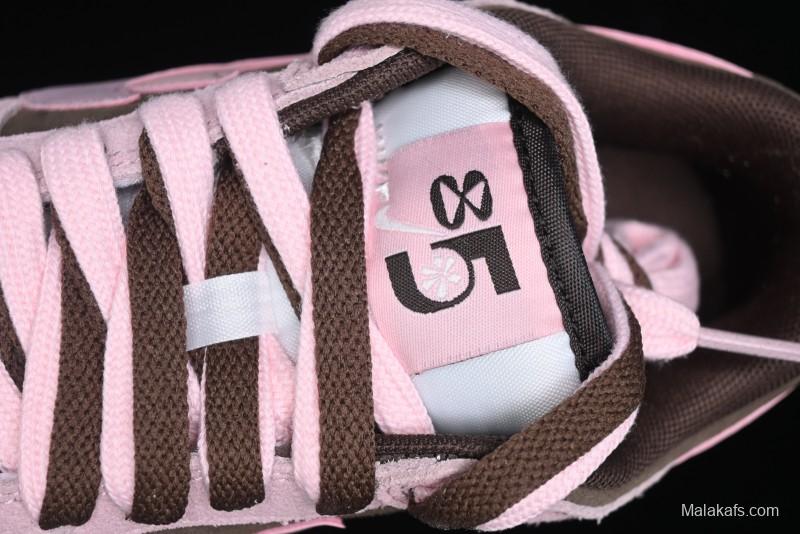 Nike Dunk Low 85 Double Swoosh Series Strawberry Chestnut SB Low Top Casual Skate Shoes - HV1799-161