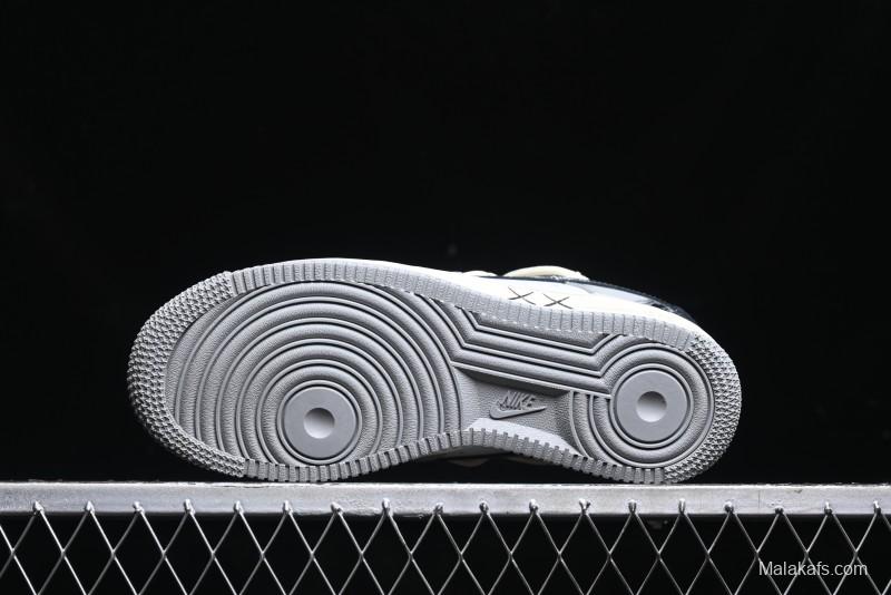 Nike Air Force 1 Low "Vinyl" Casual Sneakers with Lace-Up Design - KS6896-666