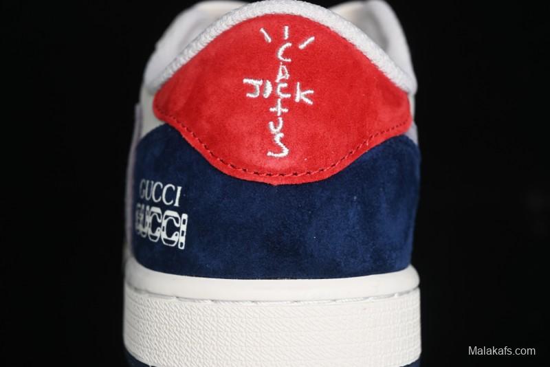 Nike Travis Scott x Fragment Design x Air Jordan 1 Low OG SP AJ1 Multi-Color Patchwork Low-Top Casual Sneakers - DM7866-039