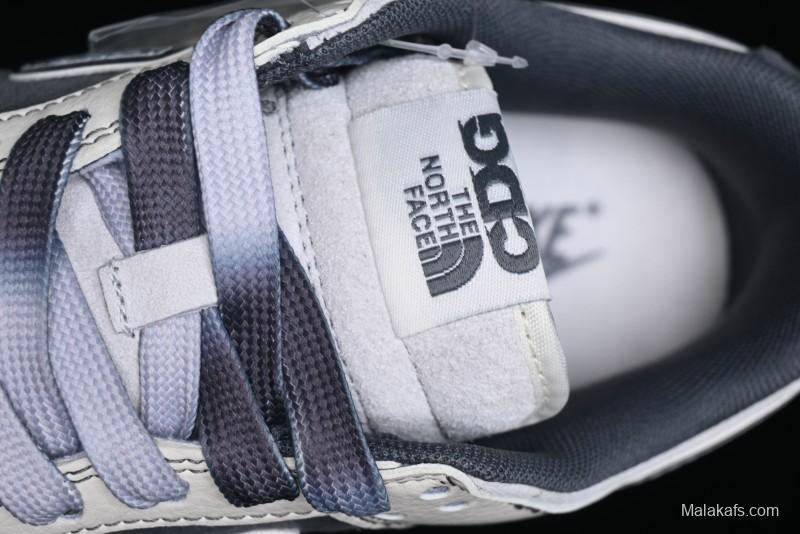 Nike SB Dunk Low The North Face Collaboration - Grey White Anniversary High-End Custom Low-Top Casual Skate Shoes - XX3186-202