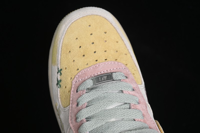 Nike Air Force 1 '07 Low Peach Trees Christmas Eve Limited Custom Casual Sneakers - CD1212-777