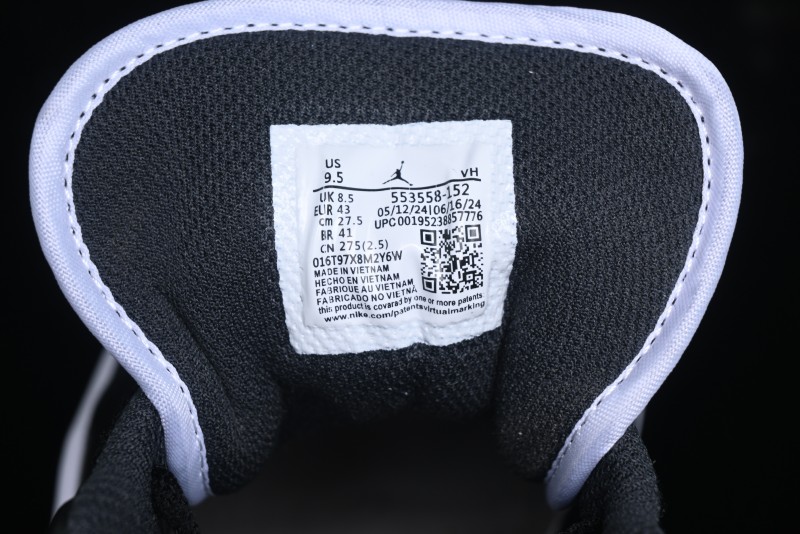 Nike Air Jordan 1 Low AJ1 Retro Casual Sneakers in Black/Brown - 553558-152