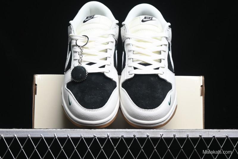Nike SB Dunk Low Stussy Collaboration - Double Shadow White Hook Anniversary High-End Custom Low-Top Casual Skate Shoes - SF1029-406