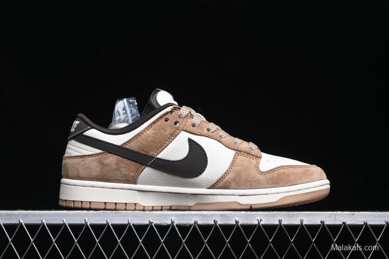Nike SB Dunk Low The North Face Collaboration - Black White Brown Anniversary High-End Custom Low-Top Casual Skate Shoes - XS1086-004