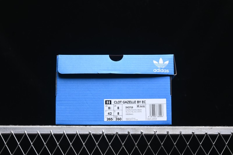 Adidas Clot x Ad Originals Gazelle Indoor Retro Casual Slip-Resistant Wear-Resistant Low-Top Sneakers - IH3719