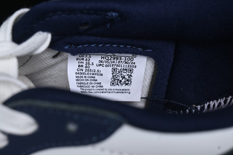 Nike Air Jordan 1 Low OG "Howard University" Casual Sneakers - HQ2993-100