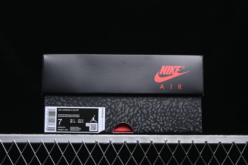 Nike Air Jordan 3 Retro OG SP "Diffused Blue" Basketball Shoes - HV8571-100