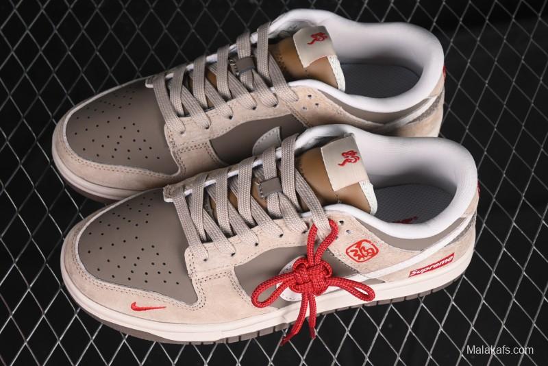 Nike SB Dunk Low Supreme Year of the Snake Limited Edition Anniversary Custom Casual Skate Shoes - AG3702-851