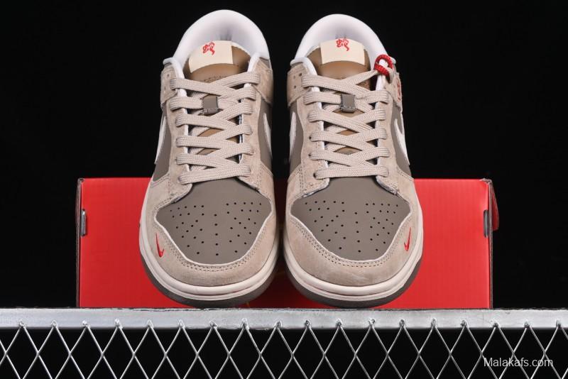 Nike SB Dunk Low Supreme Year of the Snake Limited Edition Anniversary Custom Casual Skate Shoes - AG3702-851