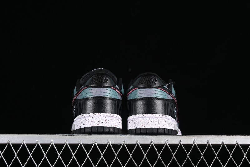 Nike Dunk Low Panda Prank Universe Exploration - Black Purple SB Strap Low Top Casual Skate Shoes - DV0831-002