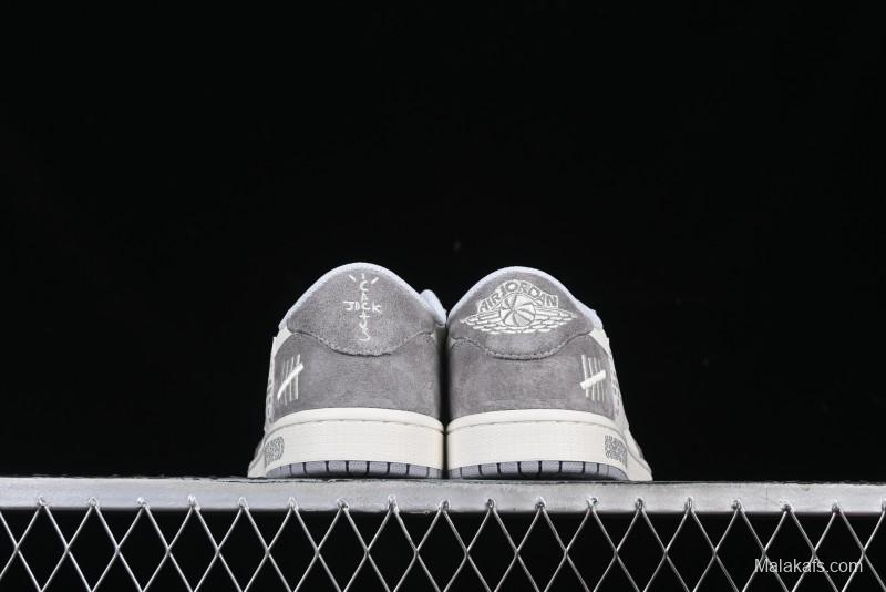 Nike Travis Scott x Fragment Design x Air Jordan 1 Low OG SP AJ1 Retro Casual Sneakers - DM7866-048