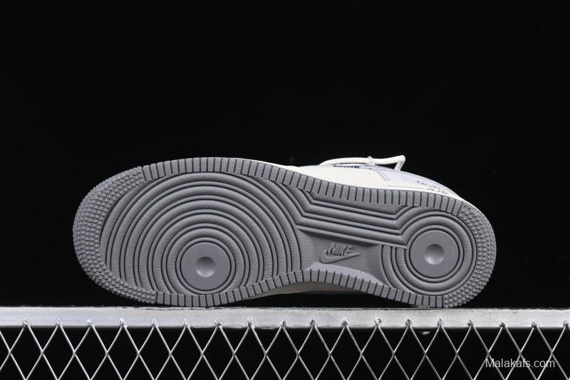 Nike Air Force 1 '07 Low The North Face Collaboration Silver Swoosh Drawstring Casual Sneakers - DM6688-016