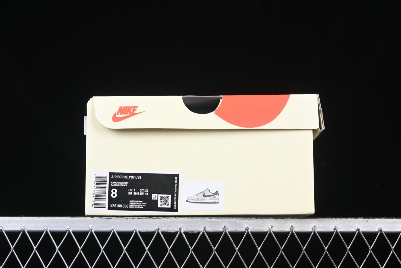 Nike Air Force 1 '07 Low Stussy Collaboration - Lambskin Brown Low-Top Casual Sneakers - XZ6188-888