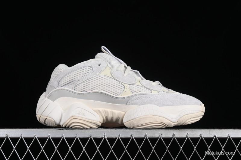Adidas Yeezy 500 Bone White Casual Running Shoes - FV3573
