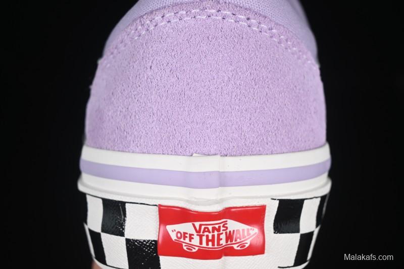 Vans Old Skool Reissue 136 Purple Checkerboard Retro Canvas Shoes - VN000MT6E3N