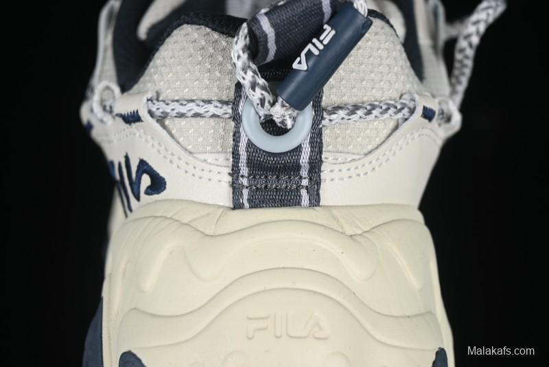 Fila Fusion Retro Mars Running Shoes with Lace-Up Design and Cushioned Sole - F12W432101FSH