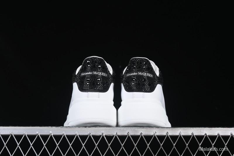 Alexander McQueen Oversized Sneakers with Black Suede Heel Detail - D.E5